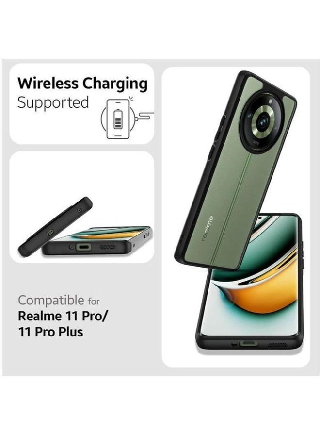تي ام جراب TM شفاف لـ ريلمي 11 برو بلس/ + Realme 11 Pro مضاد للصدمات بحماية الكاميرا وتصميم خفيف وأنيق - Image 5